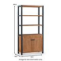 Dunstan Acacia Tall Display Bookcase from Roseland Furniture