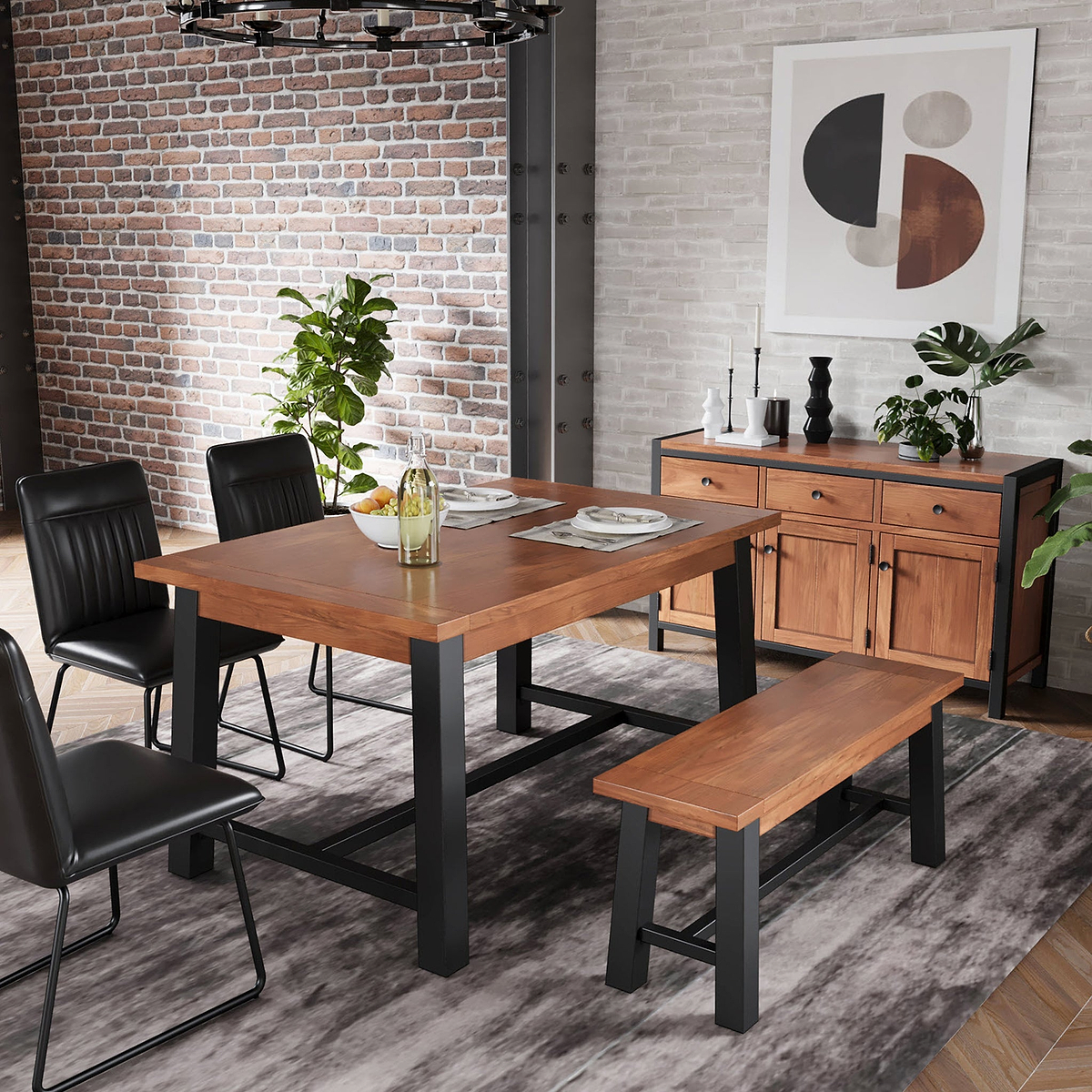 Dunstan Acacia 180cm Dining Table from Roseland Furniture
