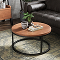 Dunstan Acacia Round Coffee Table Large from Roseland Furniture