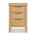 Camdale Oak 3 Drawer Bedside from Roseland Furniture
