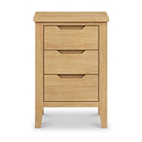 Camdale Oak 3 Drawer Bedside from Roseland Furniture