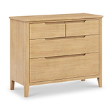 Camdale Oak 4 Drawer Wide Chest from Roseland Furniture