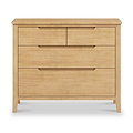 Camdale Oak 4 Drawer Wide Chest from Roseland Furniture