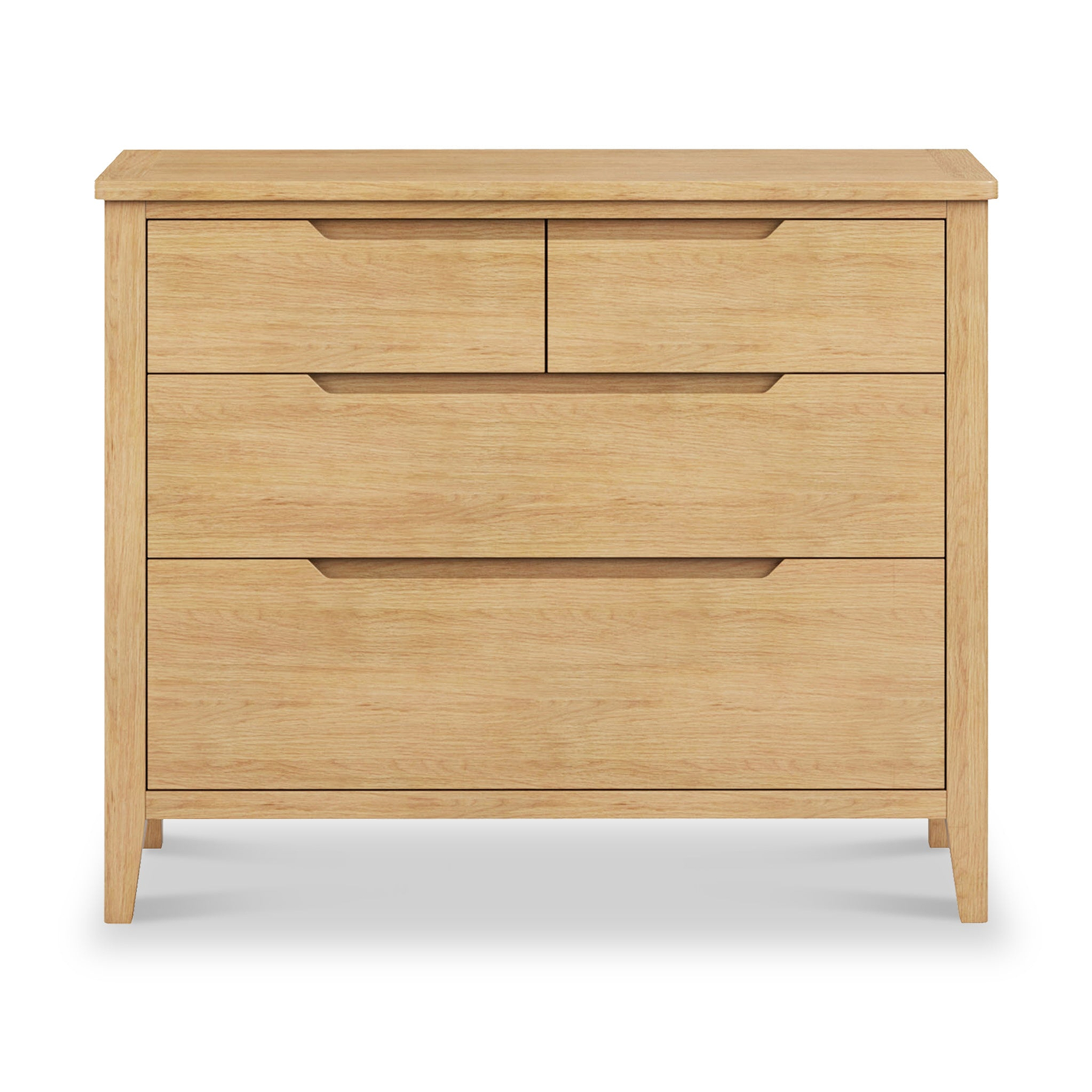 Camdale Oak 4 Drawer Wide Chest from Roseland Furniture