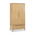 Camdale Oak Double Wardrobe w Drawer from Roseland Furniture
