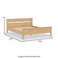 Camdale Oak Bed Frame King from Roseland Furniture