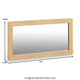 Camdale Oak Dressing Table Mirror from Roseland Furniture