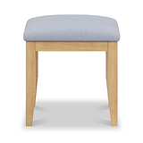 Camdale Oak Dressing Table Stool from Roseland Furniture