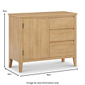 Durham Oak Small Sideboard from Roseland Furniture