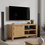Durham Oak Small 90cm TV Unit from Roseland Furniture
