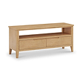 Durham Oak Wide 115cm TV Unit from Roseland Furniture