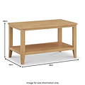 Durham Oak Coffee Table from Roseland Furniture