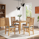 Durham Oak Square Dining Table from Roseland Furniture