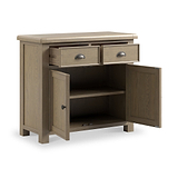 Taunton Smoked Oak Mini Sideboard 80cm from Roseland Furniture
