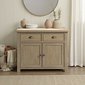 Taunton Smoked Oak Small Sideboard 90cm from Roseland Furniture