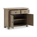 Taunton Smoked Oak Small Sideboard 90cm from Roseland Furniture