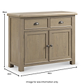 Taunton Smoked Oak Small Sideboard 90cm from Roseland Furniture