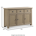 Taunton Smoked Oak Large Sideboard from Roseland Furniture