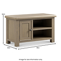 Taunton Smoked Oak 85cm TV unit from Roseland Furniture