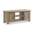 Taunton Smoked Oak 115cm Wide TV Unit from Roseland Furniture