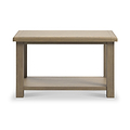 Taunton Smoked Oak Coffee Table With Shelf from Roseland Furniture