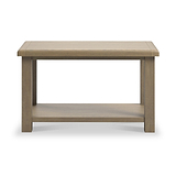 Taunton Smoked Oak Coffee Table With Shelf from Roseland Furniture