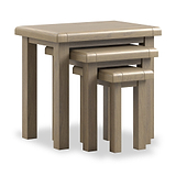 Taunton Smoked Oak Nest of 3 Tables from Roseland Furniture