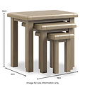 Taunton Smoked Oak Nest of 3 Tables from Roseland Furniture