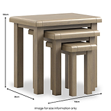Taunton Smoked Oak Nest of 3 Tables from Roseland Furniture