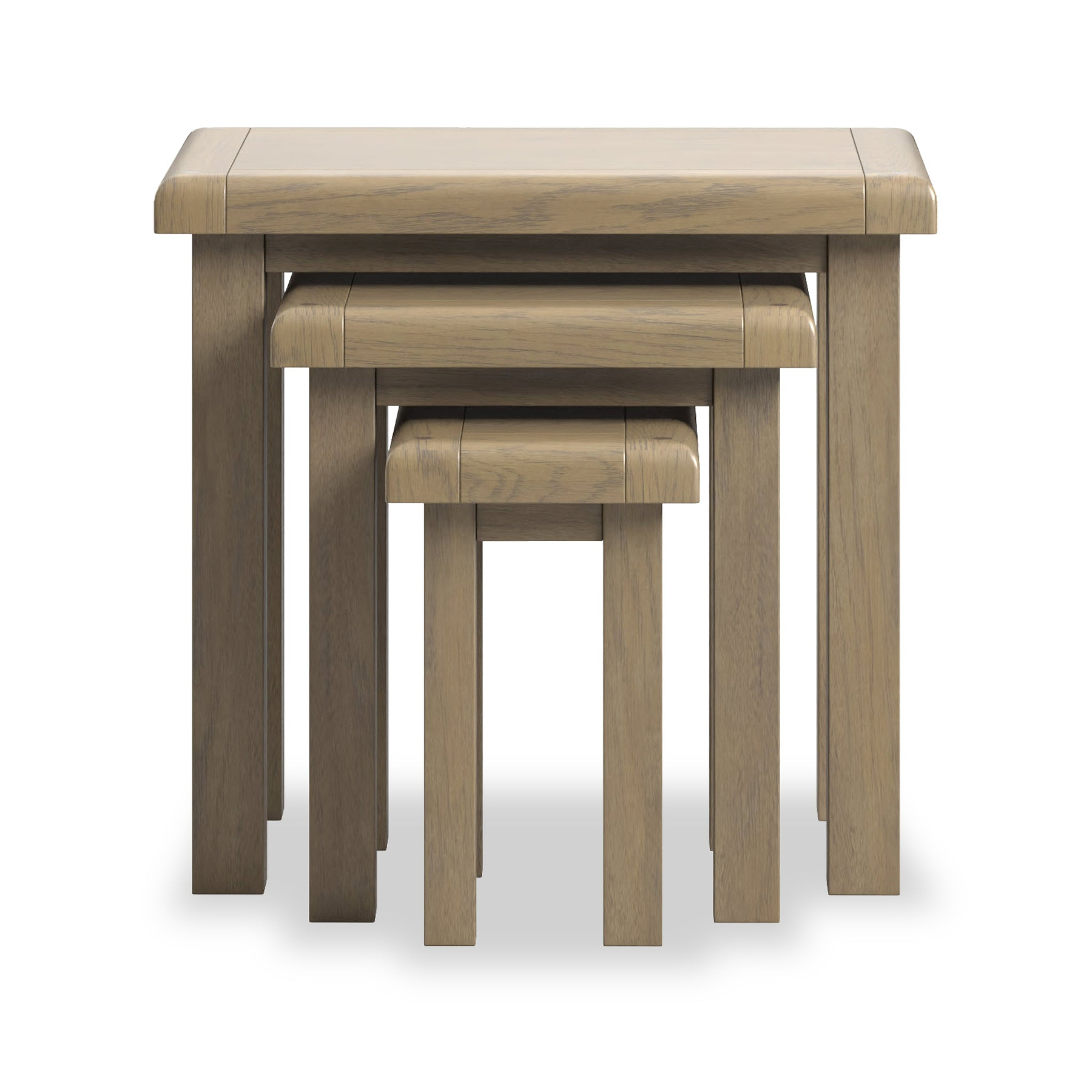 Taunton Smoked Oak Nest of 3 Tables from Roseland Furniture