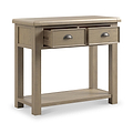 Taunton Smoked Oak 2 Drawer Console Table from Roseland Furniture