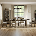 Taunton Smoked Oak 140-180 cm Extendable Dining Table from Roseland Furniture