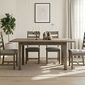 Taunton Smoked Oak 110 150 cm Ext Dining Table from Roseland Furniture