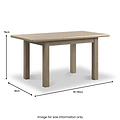 Taunton Smoked Oak 110 150 cm Ext Dining Table from Roseland Furniture