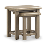 Taunton Smoked Oak Nest 2 Tables from Roseland Furniture