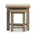 Taunton Smoked Oak Nest 2 Tables from Roseland Furniture