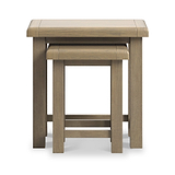Taunton Smoked Oak Nest 2 Tables from Roseland Furniture