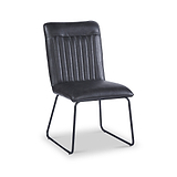 Mawby Faux Leather Dining Chair Black from Roseland Furniture