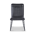 Mawby Faux Leather Dining Chair Black from Roseland Furniture