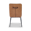 Mawby Faux Leather Dining Chair Brown from Roseland Furniture