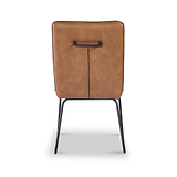 Mawby Faux Leather Dining Chair Brown from Roseland Furniture