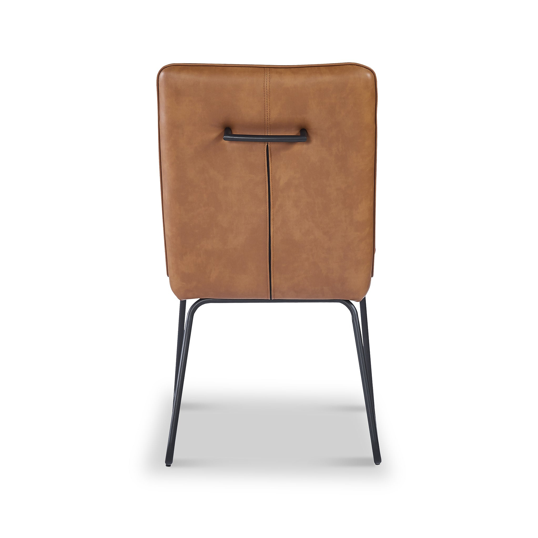 Mawby Faux Leather Dining Chair Brown from Roseland Furniture