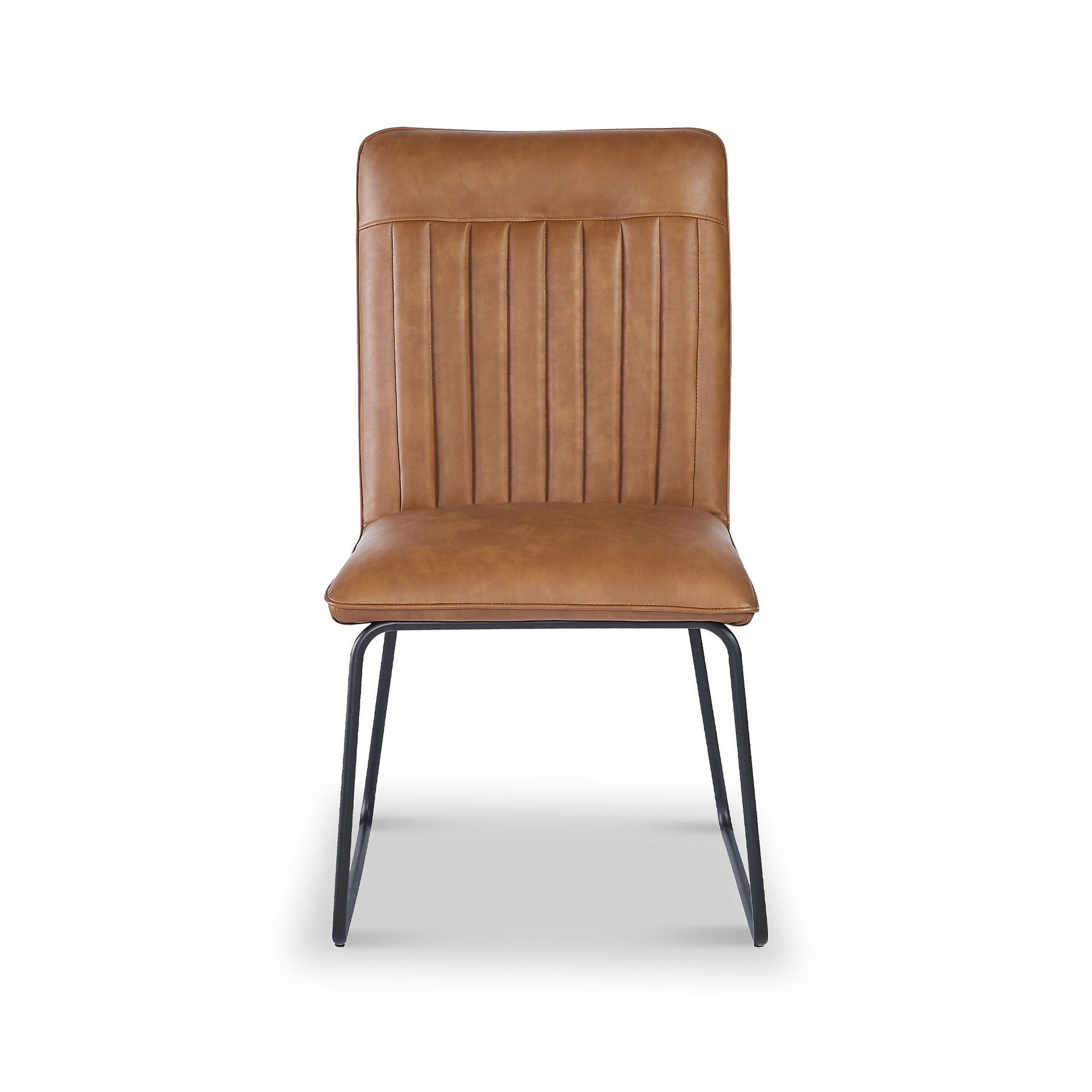 Mawby Faux Leather Dining Chair Brown from Roseland Furniture