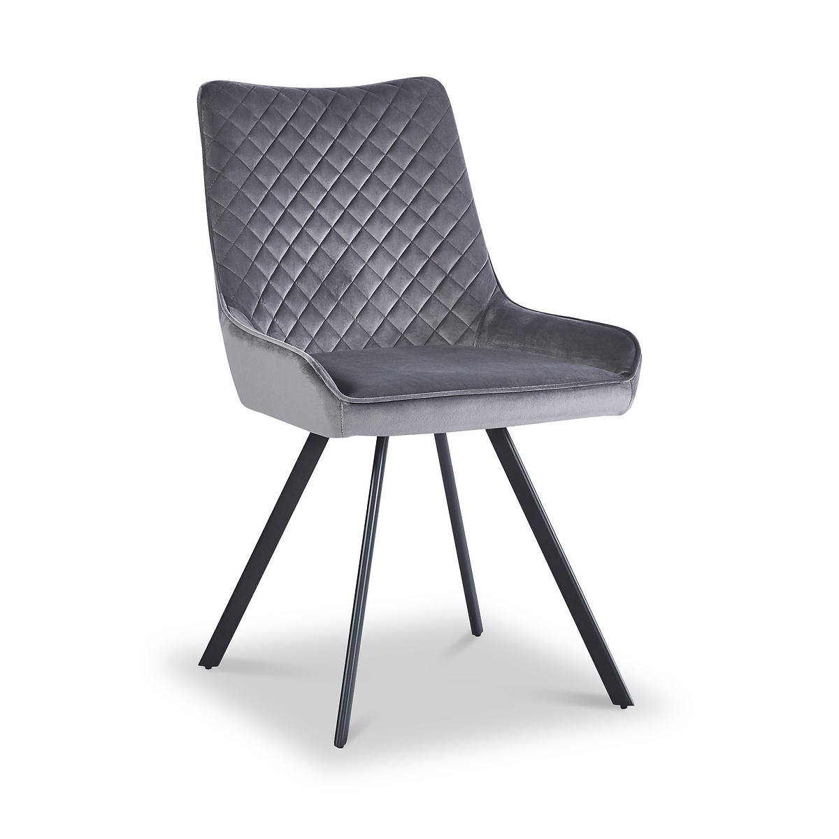 Sharynn Velvet Dining Chair Light Grey from Roseland Furniture