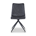Saunder Faux Leather Dining Chair Black from Roseland Furniture