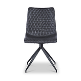 Saunder Faux Leather Dining Chair Black from Roseland Furniture