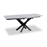 Falcon 120 180cm Ext Dining Table Grey Matt from Roseland Furniture