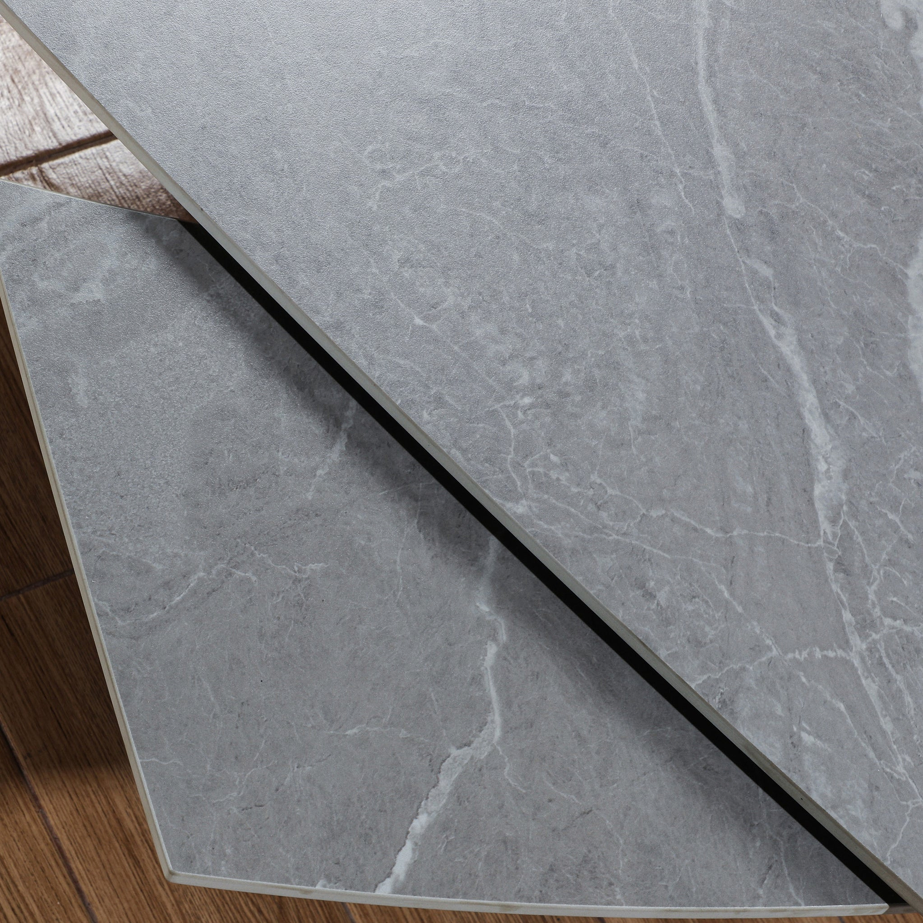 Falcon 120 180cm Ext Dining Table Grey Matt from Roseland Furniture