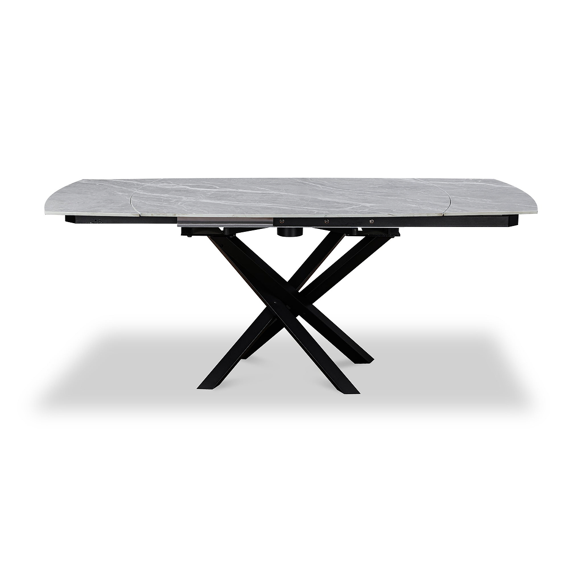 Falcon 120 180cm Ext Dining Table Grey Matt from Roseland Furniture