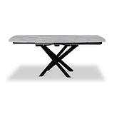 Falcon 120 180cm Ext Dining Table Grey Matt from Roseland Furniture
